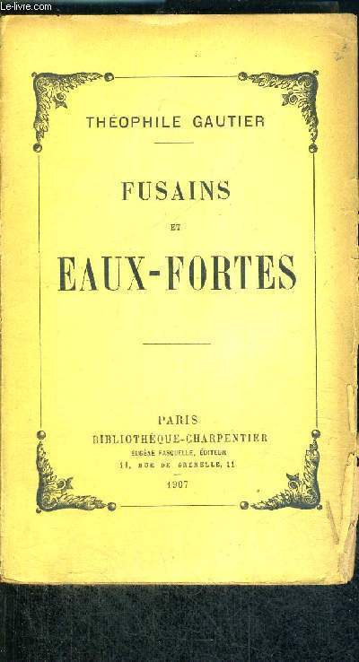 FUSAINS ET EAUX-FORTES