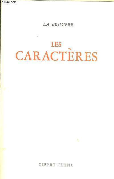 LES CARACTERES