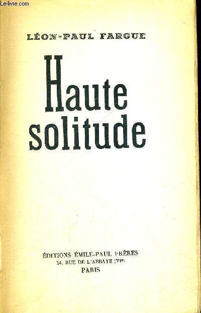 HAUTE SOLITUDE