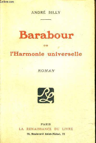 BARABOUR OU L'HARMONIE UNIVERSELLE