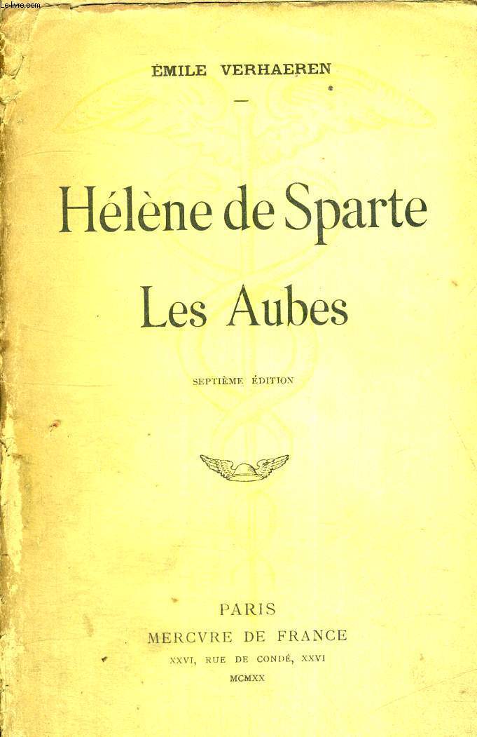 HELENE DE SPARTE - LES AUBES - VERHAEREN EMILE - 1920 - Afbeelding 1 van 1