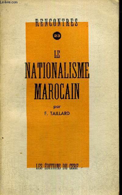 LE NATIONALISME MAROCAIN