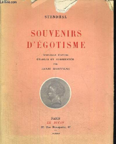 SOUVENIRS D'EGOTISME - NOUVELLE EDITION