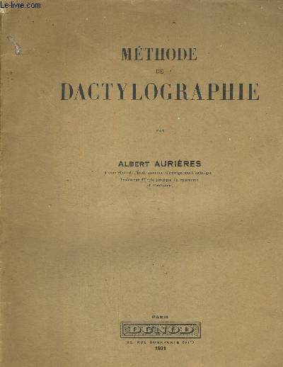METHODE DE DACTYLOGRAPHIE
