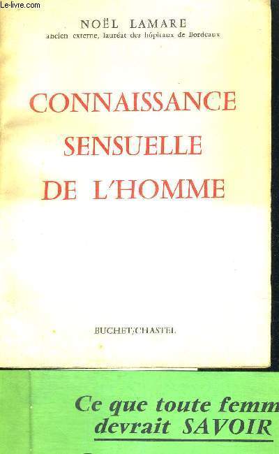 CONNAISSANCE SENSUELLE DE L'HOMME