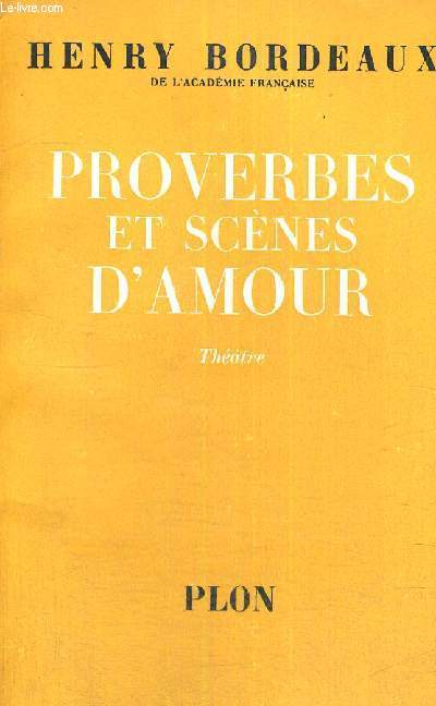 PROVERBES ET SCENES D'AMOUR - THEATRE