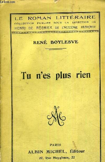 TU N'ES PLUS RIEN
