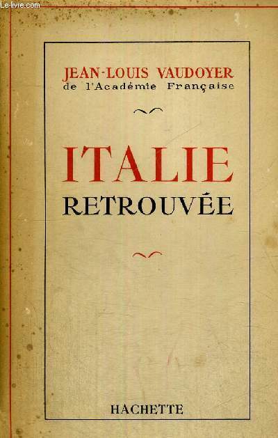 ITALIE RETROUVEE