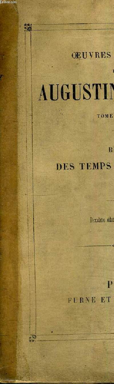 OEUVRES COMPLETES DE M.AUGUSTIN THIERRY -TOME 8 - RECITS DES TEMPS MEROVINGIENS