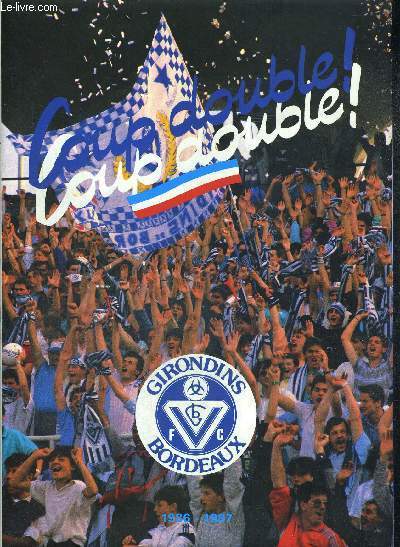 COUD DOUBLE - COUP DOUBLE - 1986-1987 - GIRONDINS DE BORDEAUX