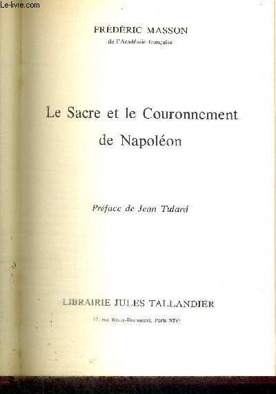 LE SACRE ET LE COURONNEMENT DE NAPOLEON