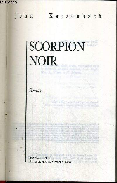 SCORPION NOIR