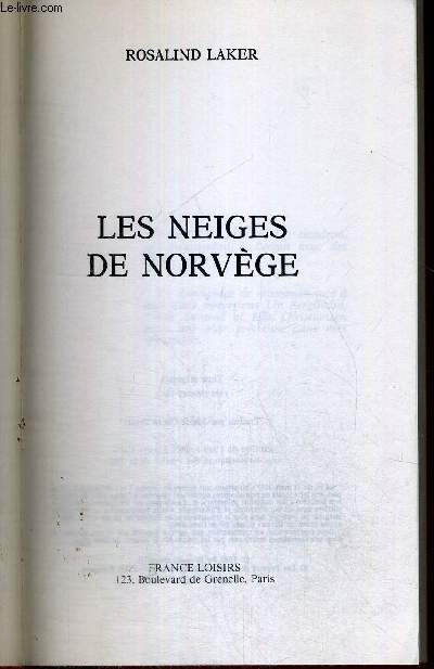 LES NEIGES DE NORVEGE