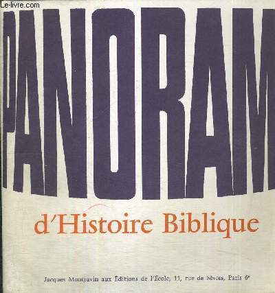 PANORAMA D'HISTOIRE BIBLIQUE