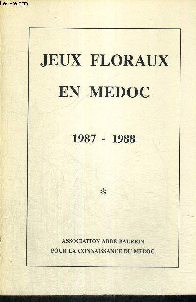 JEUX FLORAUX EN MEDOC - 1987-1988