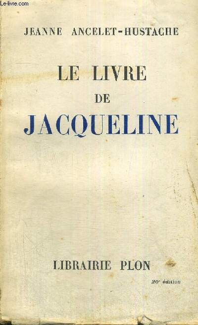 LE LIVRE DE JACQUELINE