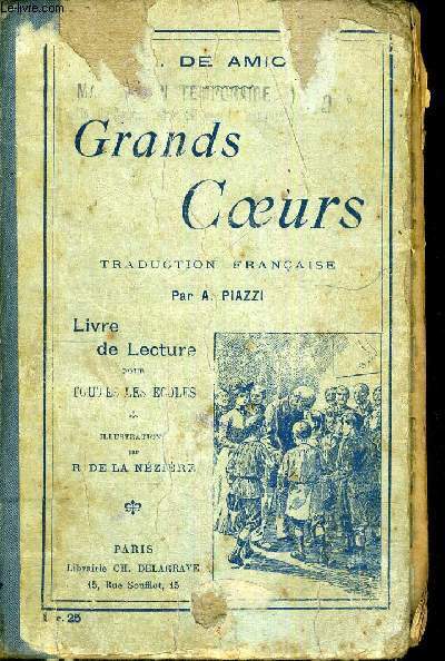 GRANDS COEURS - LIVRE DE LECTURE POUR TOUTES LES ECOLES