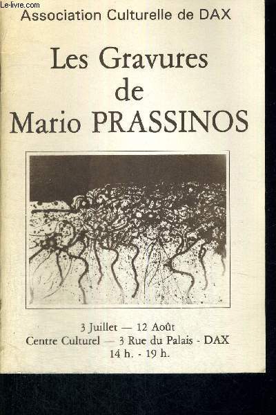 LES GRAVURES DE MARIO PRASSINOS