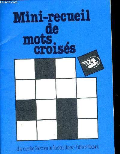 MINI-RECUEIL DE MOTS CROISES