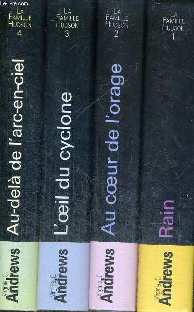 LA FAMILLE HUDSON - 4 VOLUMES - TOMES 1 A 4 - RAIN - AU COEUR DE L'ORAGE - L'OEUIL DU CYCLONE - AU DELA DE L'ARC EN CIEL