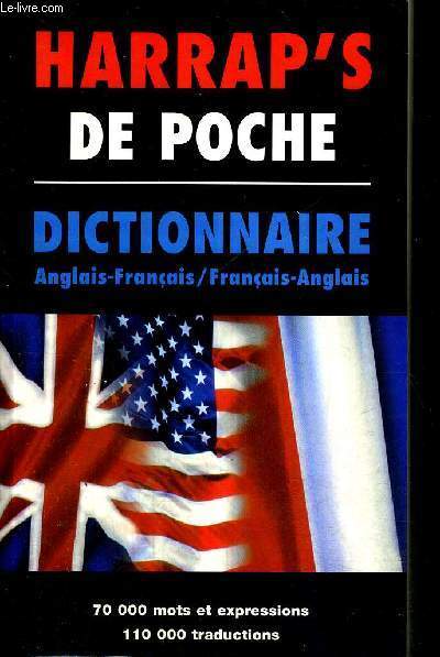 HARRAP'S DE POCHE - ENGLISH-FRENCH DICTIONARY - DICTIONNAIRE FRANCAIS-ANGLAIS