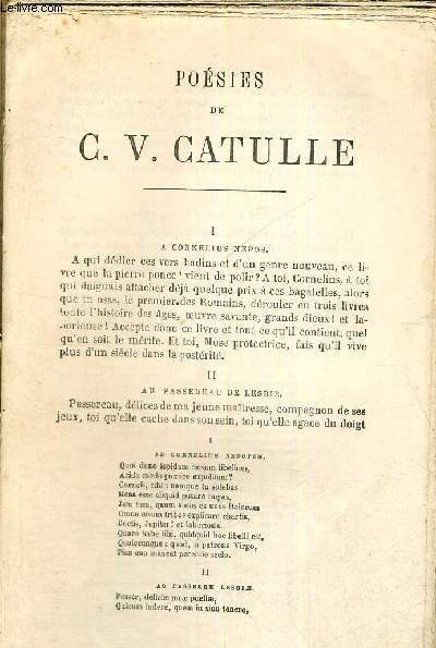 OEUVRES COMPLETES DE C.V. CATULLE - TIBULLE ET PROPERCE