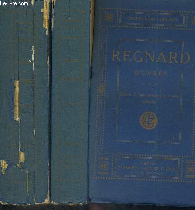 OEUVRES DE REGNARD - COLLECTION LAPLACE - 2 VOLUMES - TOMES 1 ET 2 - NOUVELLE EDITION