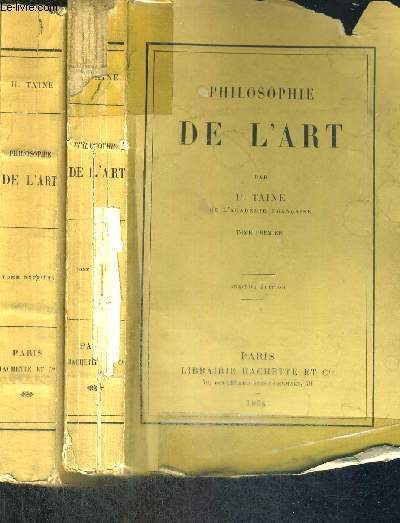 PHILOSOPHIE DE L'ART - 2 VOLUMES - TOMES 1 ET 2 - 11E EDITION