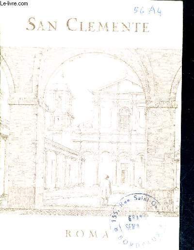 BREVE GUIDA DELLA BASILICA DI SAN CLEMENTE IN ROMA - LIVRE EN ITALIEN