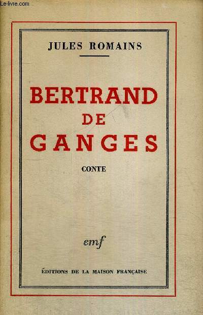 BERTRAND DE GANGES - CONTE