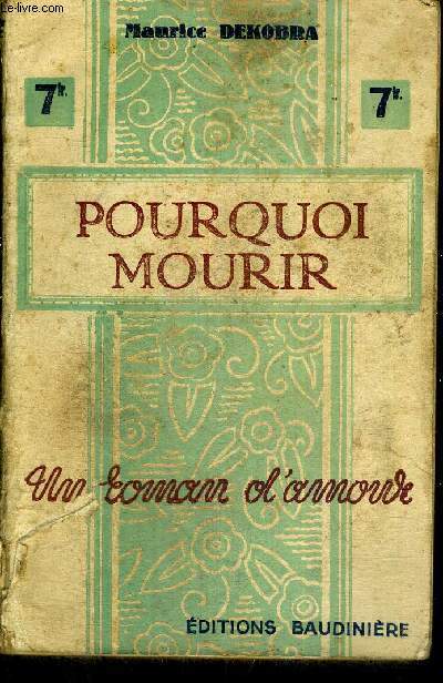 POURQUOI MOURIR