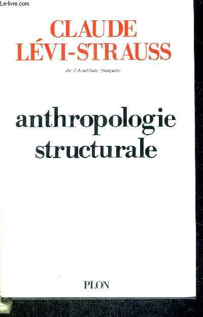 ANTHROPOLOGIE STRUCTURALE