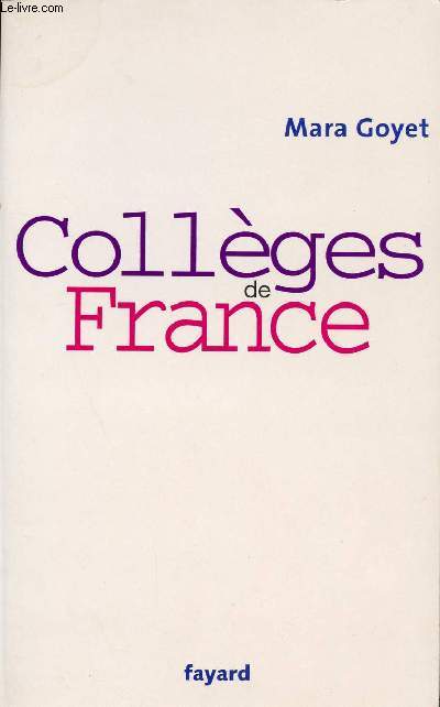 COLLEGES DE FRANCE