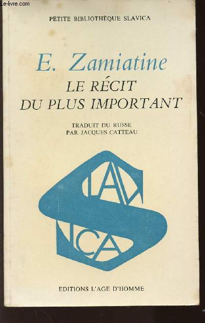 LE RECIT DU PLUS IMPORTANT