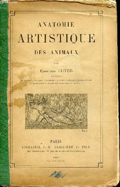 ANATOMIE ARTISTIQUE DES ANIMAUX