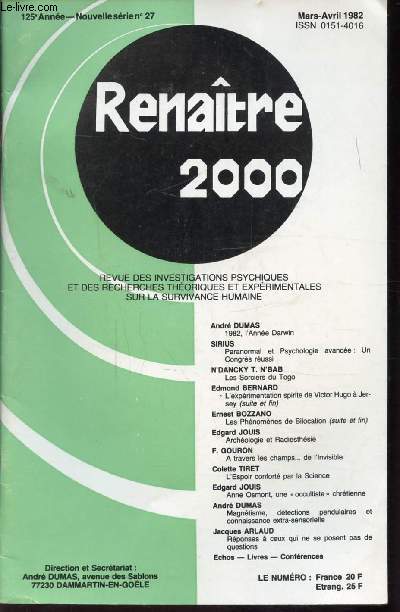RENAITRE 2000 - 125E ANNEE