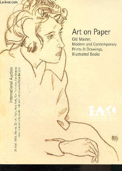 CATALOGUE DE VENTE du 29 AVRIL 1999 - ART ON PAPER - OLD MASTER - MODERNE AND CONTEMPORARY - PRINTS ET DRAWINGS - ILLUSTRATED BOOKS -