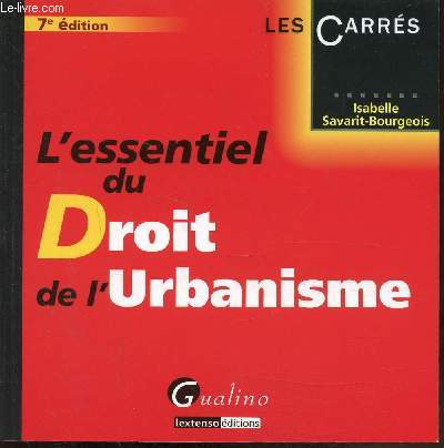 L'ESSENTIEL DU DROIT DE L'URBANISME