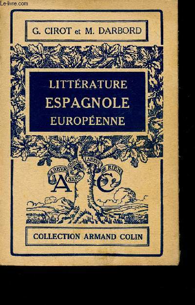 LITTERATURE ESPAGNOLE EUROPEENNE