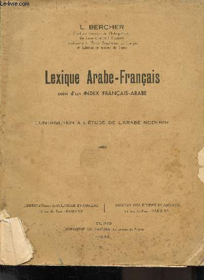 LEXIQUE ARABE-FRANCAIS