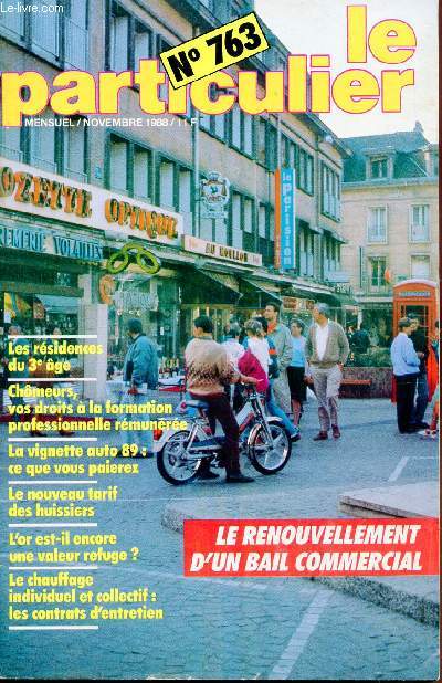LE PARTICULIER -NOMBRE 1988- N 763 -