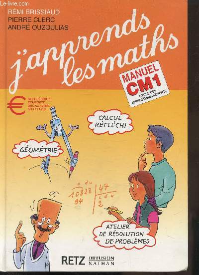 J'APPRENDS LES MATHS - MANUEL CM1 -ATELIER DE RESOLUTION DE PROBLEMES