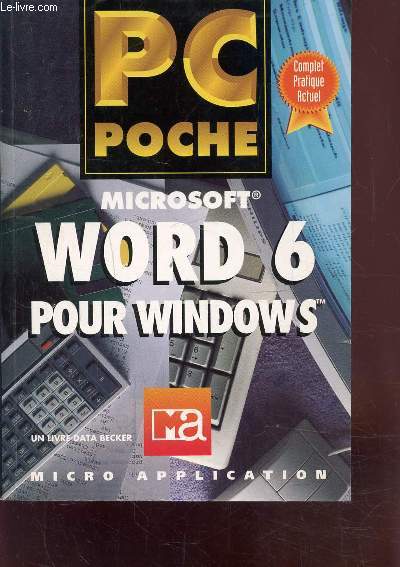 PC POCHE - WORD 6 POUR WINDOWS