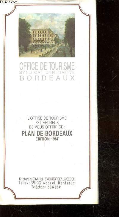 PLAN DE BORDEAUX EDITION 1987 -