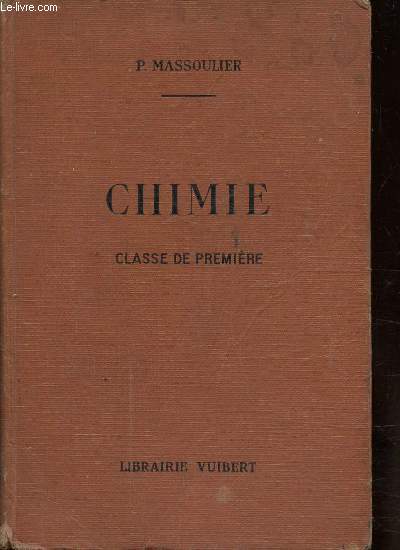 CHIMIE - CLASSE DE PREMIERE