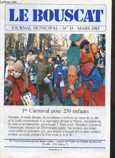 LE BOUSCAT - JOURNAL MUNICIPAL - N18 - MARS 1985