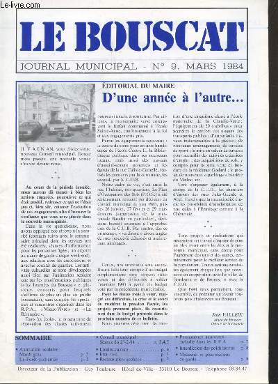 LE BOUSCAT - JOURNAL MUNICIPAL - N9 - MARS 1984