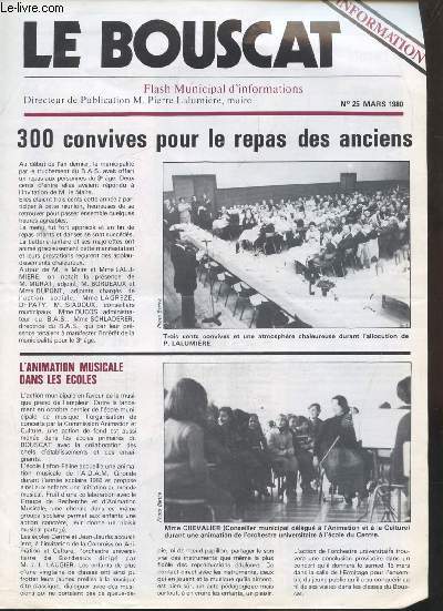 LE BOUSCAT - FLASH MUNICIPAL D'INFORMATIONS - N 25 - MARS 1980