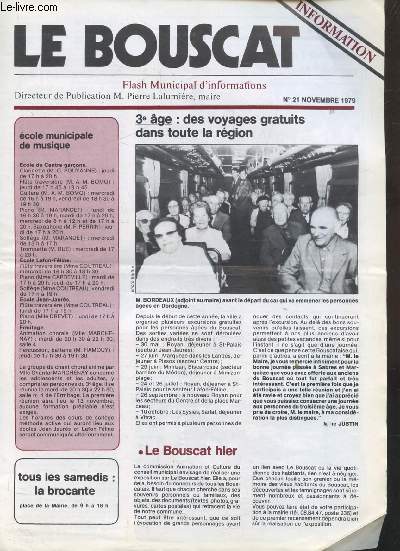 LE BOUSCAT - FLASH MUNICIPAL D'INFORMATIONS - N 21 - NOVEMBRE 1979