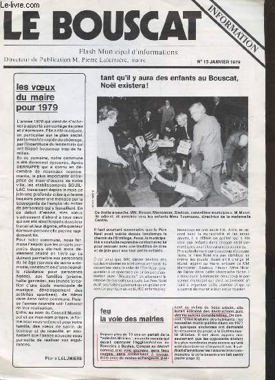 LE BOUSCAT - FLASH MUNICIPAL D'INFORMATIONS - N 13 - JANVIER 1979